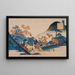 Poema di Teishin K Fujiwara no Tadahira - Katsushika Hokusai — quadro incorniciato alla parete