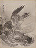 Aigle attaquant un poisson - Kawanabe Kyōsai — vista dell’opera