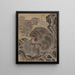 Singes - Kawanabe Kyōsai — quadro incorniciato alla parete