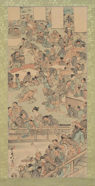 Kawanabe Kysai - Painting and Calligraphy Gathering at the Nakamurar in Rygoku.webp