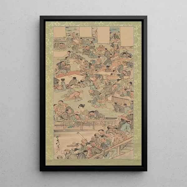 Kawanabe Kysai - Painting and Calligraphy Gathering at the Nakamurar in Rygoku.webp
