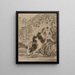 Conigli - Kawanabe Kyōsai — quadro incorniciato alla parete