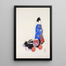 Illustrations collectées de jouets japonais par Kyōsen Pl039 - Kawasaki Kyōsen — quadro incorniciato alla parete