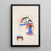 Illustrations collectées de jouets japonais par Kyōsen Pl047 - Kawasaki Kyōsen — quadro incorniciato alla parete