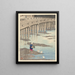 Il ponte di Gion a Hondo ad Amakusa - Kawase Hasui — quadro incorniciato alla parete