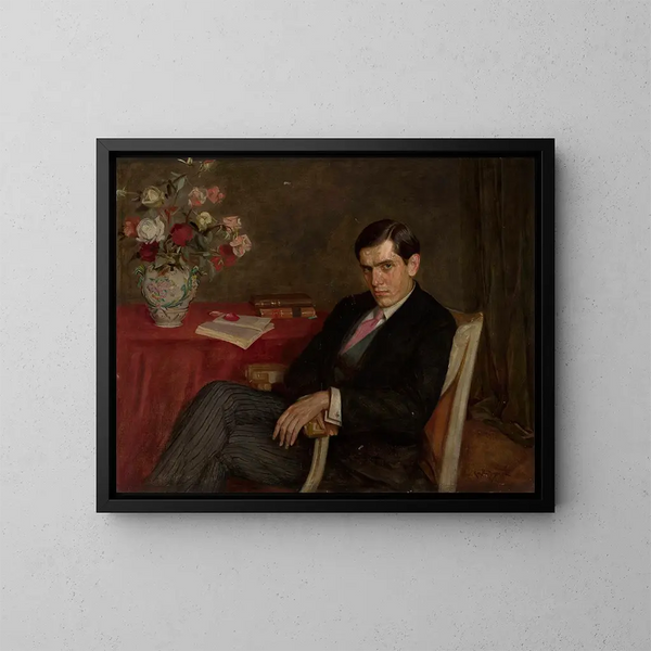 Ritratto di Bolesław Malinowski - Kazimierz Mordasewicz — quadro incorniciato alla parete