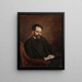 Ritratto di Stefan Żeromski - Kazimierz Mordasewicz — quadro incorniciato alla parete