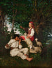 Paio di pastori nella foresta: Idillio - Kazimierz Pochwalski — vista dell’opera