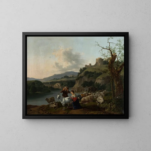 Scène pastorale - Kazimierz Jan — quadro incorniciato alla parete
