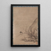 Martin-pêcheur perché sopra un ruscello - Kenkō Shōkei — quadro incorniciato alla parete