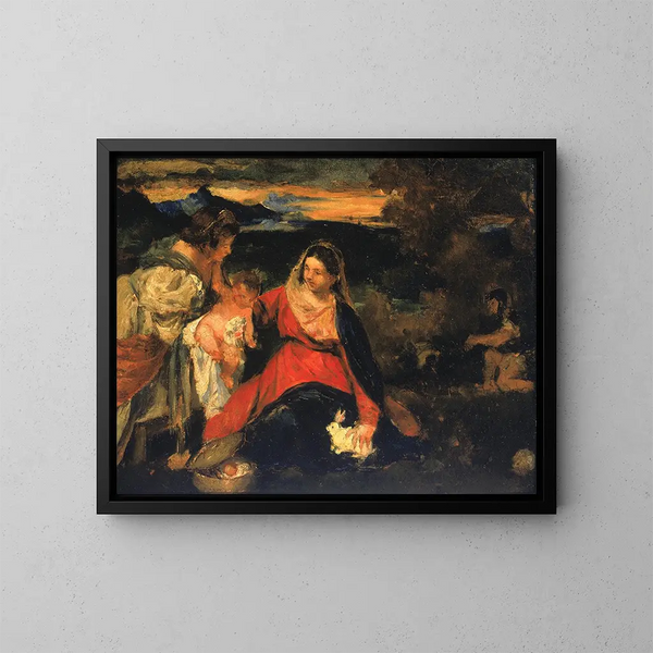 Dopo la Madonna con i conigli di Tiziano - Kenyon Cox — quadro incorniciato alla parete