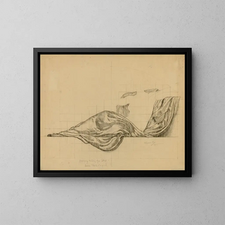 Studio d'arte per il pannello della rotonda del Capitolo dello Stato dell'Iowa - Kenyon Cox — quadro incorniciato alla parete