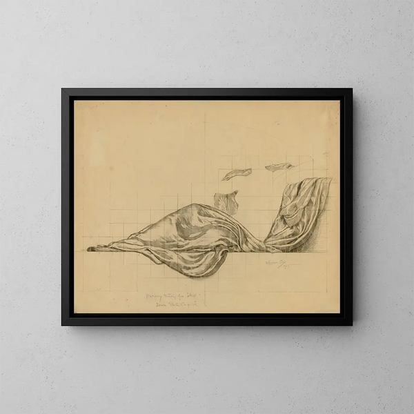 Studio d'arte per il pannello della rotonda del Capitolo dello Stato dell'Iowa - Kenyon Cox — quadro incorniciato alla parete