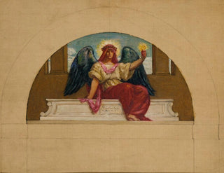 Schizzo per la parete del Oberlin College L'esprit de l'amour sacrificiel - Kenyon Cox — vista dell’opera