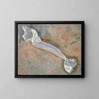Studio per il drappeggio della Caccia dell'Ideale - Kenyon Cox — quadro incorniciato alla parete