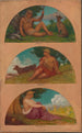 Le Progrès de la civilisation Chasse Élevage Agriculture étude de fresque Capitole d'État Des Moines Iowa - Kenyon Cox — vista dell’opera