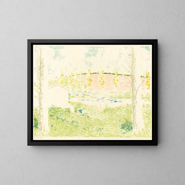 Paesaggio con una casa - Ker Xavier Roussel — quadro incorniciato alla parete