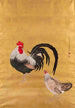 Un rotolo giapponese raffigurante un gallo e una gallina - Kishi Ganku — vista dell’opera
