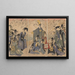 Casquettes et grues - Kitagawa Utamaro — quadro incorniciato alla parete