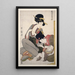 Chichi Sur le point d'allaiter - Kitagawa Utamaro — quadro incorniciato alla parete