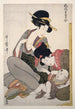 Chichi Sur le point d'allaiter - Kitagawa Utamaro — vista dell’opera