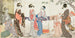 Asciugatura e stiratura del tessuto - Kitagawa Utamaro — vista dell’opera