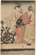 Pêche avec un filet à quattro bracci Yotsu Deami composant gauche du triptyque - Kitagawa Utamaro — vista dell’opera