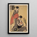 Gebon no zu Image de la classe inférieure - Kitagawa Utamaro — quadro incorniciato alla parete