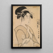 Hinakoto di Hygor - Kitagawa Utamaro — quadro incorniciato alla parete