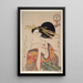 Kiseru o motsu onna Femme tenant une pipe - Kitagawa Utamaro — quadro incorniciato alla parete