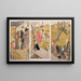 Le talus à Mimeguri - Kitagawa Utamaro — quadro incorniciato alla parete
