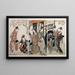 Mitate goshoguruma Parodia di una scena di carro imperiale - Kitagawa Utamaro — quadro incorniciato alla parete