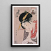 Ogiya Hanagi Hanagi de giya énigme picturale - Kitagawa Utamaro — quadro incorniciato alla parete