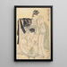 Immagine della classe media - Kitagawa Utamaro — quadro incorniciato alla parete