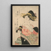 Portrait de beauté Karakoto au Chjiya - Kitagawa Utamaro — quadro incorniciato alla parete