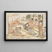 Regole di comportamento nei quartieri del piacere - Kitagawa Utamaro — quadro incorniciato alla parete