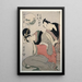Sankatsu Hanshichi no bosetsu L'amour maternel de Sankatsu et Hanshichi - Kitagawa Utamaro — quadro incorniciato alla parete