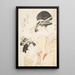 Shinohara de Tsuruya kamuro Wakaba e Chieda - Kitagawa Utamaro — quadro incorniciato alla parete