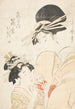 Shinohara de Tsuruya kamuro Wakaba e Chieda - Kitagawa Utamaro — vista dell’opera