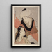 Shinshibari Tendeur de tissu - Kitagawa Utamaro — quadro incorniciato alla parete