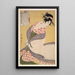 Shirauchikake Le surcot blanc - Kitagawa Utamaro — quadro incorniciato alla parete