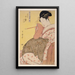 Komurasaki della casa Tamaya - Kitagawa Utamaro — quadro incorniciato alla parete