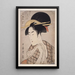 Serviette Tenugui - Kitagawa Utamaro | Reproduction — quadro incorniciato alla parete