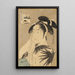 La vedova di Asahiya - Kitagawa Utamaro — quadro incorniciato alla parete