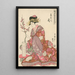 Tsukasa de la maison Giya - Kitagawa Utamaro — quadro incorniciato alla parete