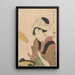 Femme cuisinant - Kitagawa Utamaro — quadro incorniciato alla parete