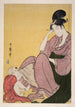 Enfant pointant du doigt - Kitagawa Utamaro — vista dell’opera