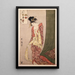 Énigme picturale di Hanagi della casa Giya - Kitagawa Utamaro — quadro incorniciato alla parete