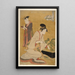 Yashio della casa Giya Someki Tsumaki - Kitagawa Utamaro — quadro incorniciato alla parete