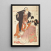 Kuronushi della casa Tomo - Kitagawa Utamaro — quadro incorniciato alla parete